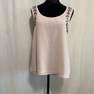 Forever 21 Pink Embellished Sleeveless blouse